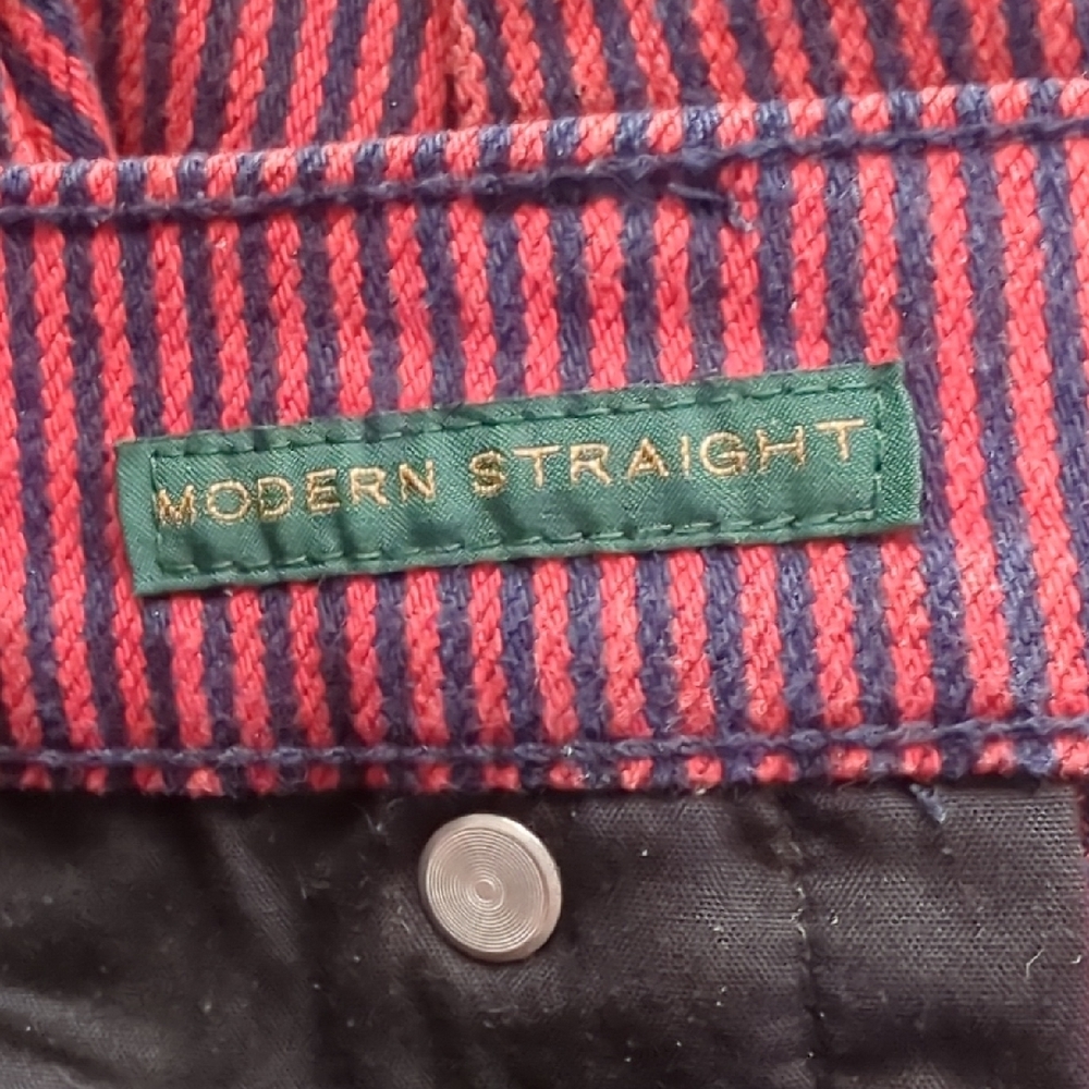 Ralph Lauren Red and Blue Striped Jeans - Picture 8 of 8